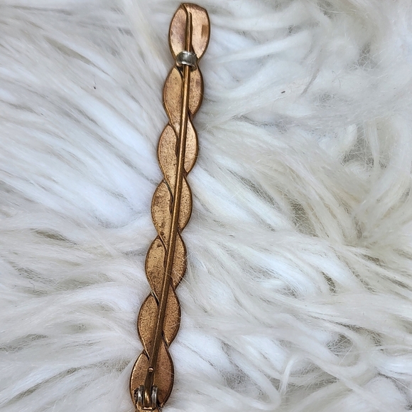 Vintage brass brooch/ hair clip - Picture 4 of 5